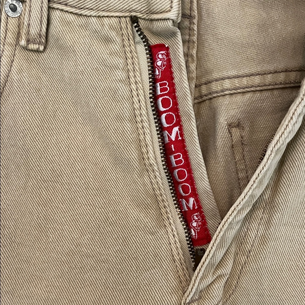 Boom Boom Jeans High Rise Tan Women's Jeans - Picture 3 of 10